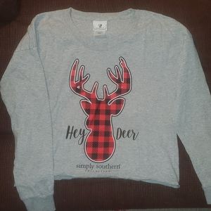 Simply Southern slight crop long sleeve